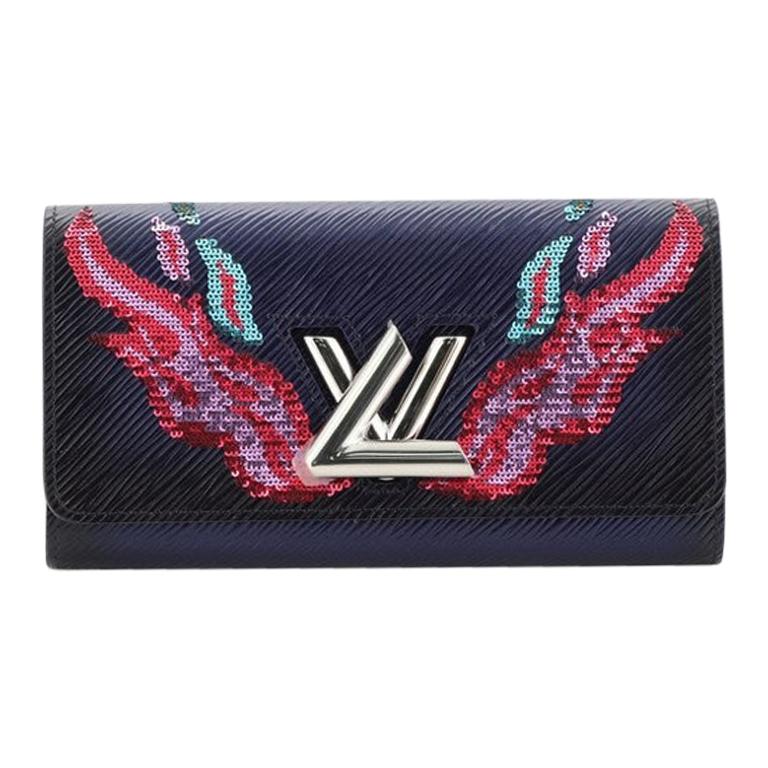 Louis Vuitton Twist Wallet Epi Leather with Sequins For Sale at 1stdibs