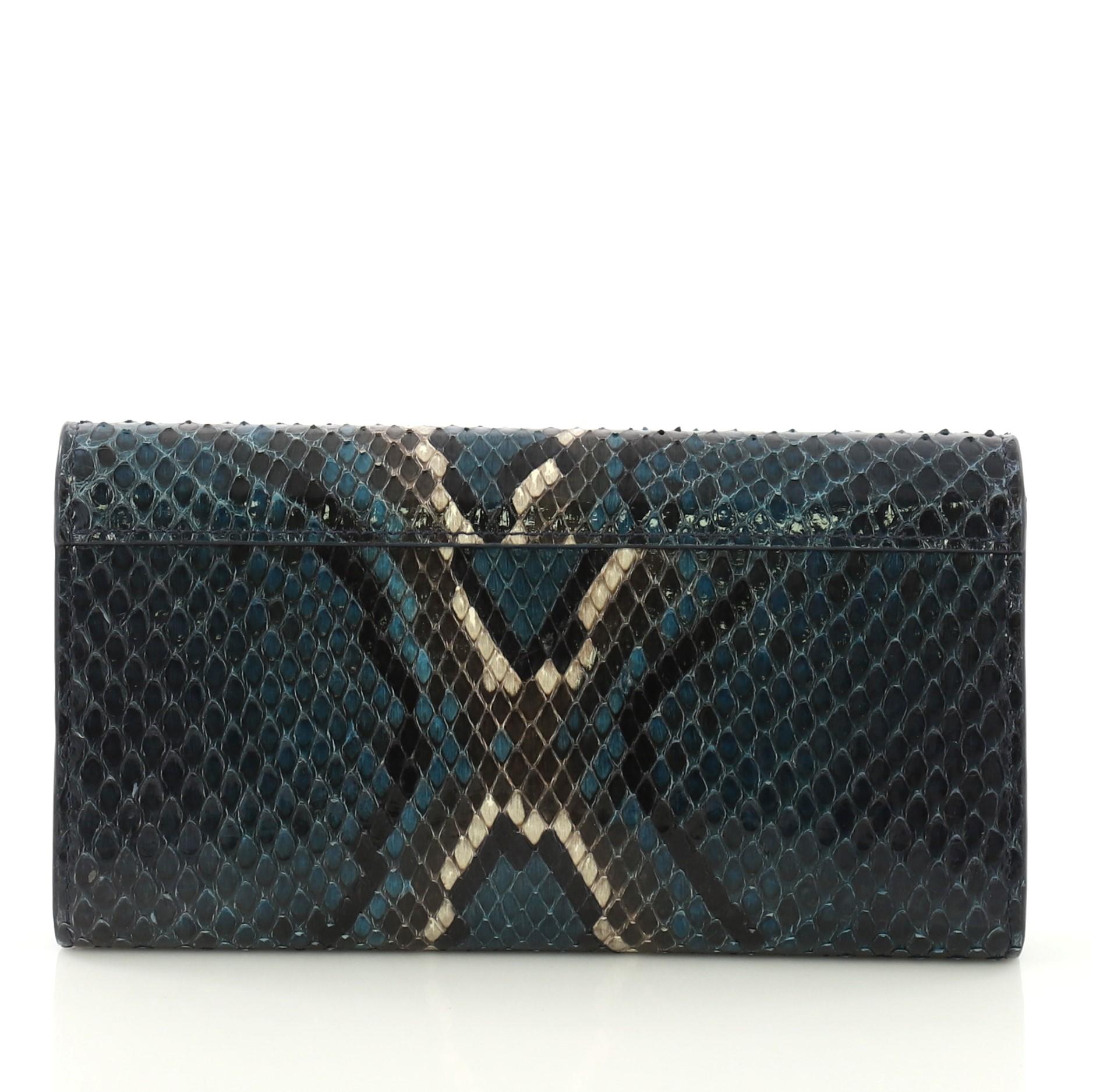 lv snake wallet