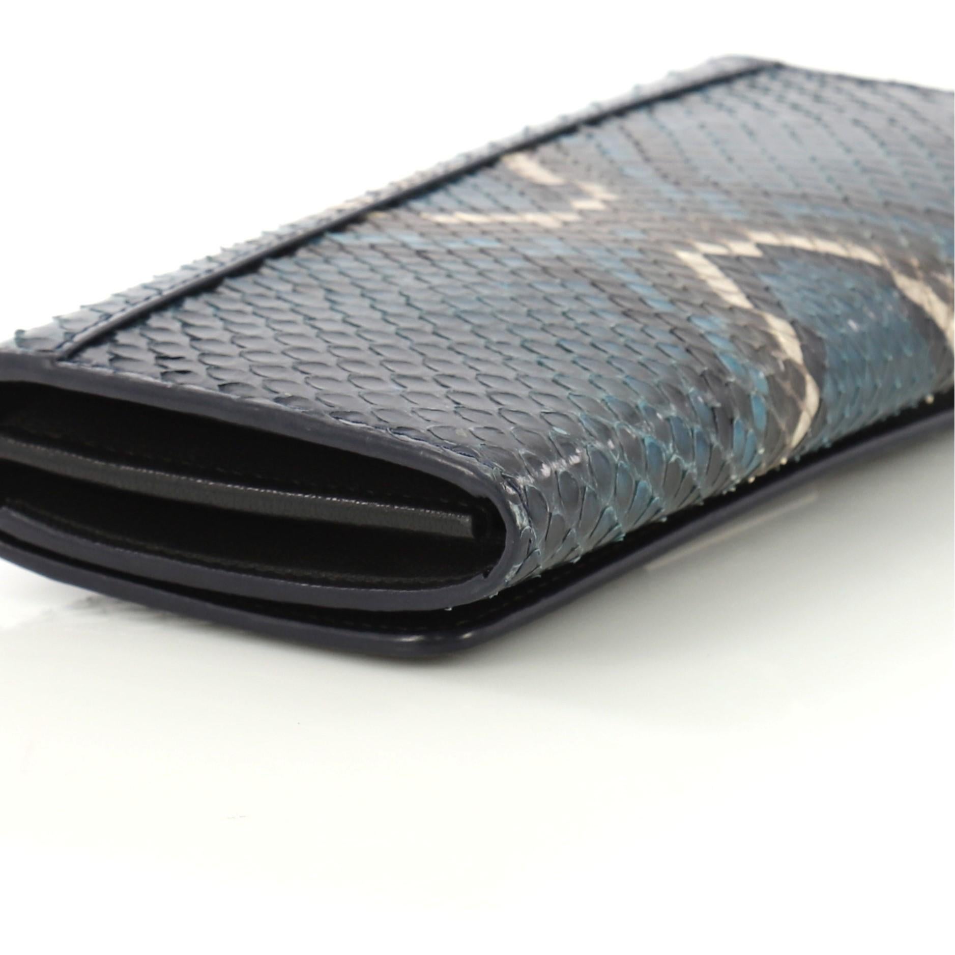 Black Louis Vuitton Twist Wallet Python