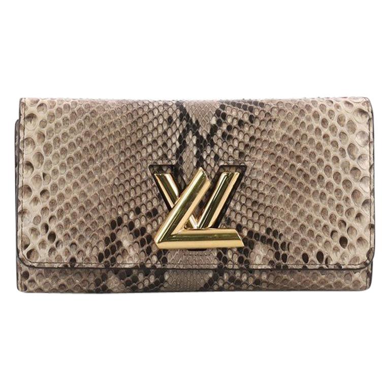 Louis Vuitton Twist Wallet Python at 1stDibs  louis vuitton python wallet,  louis vuitton snake wallet, lv snake wallet