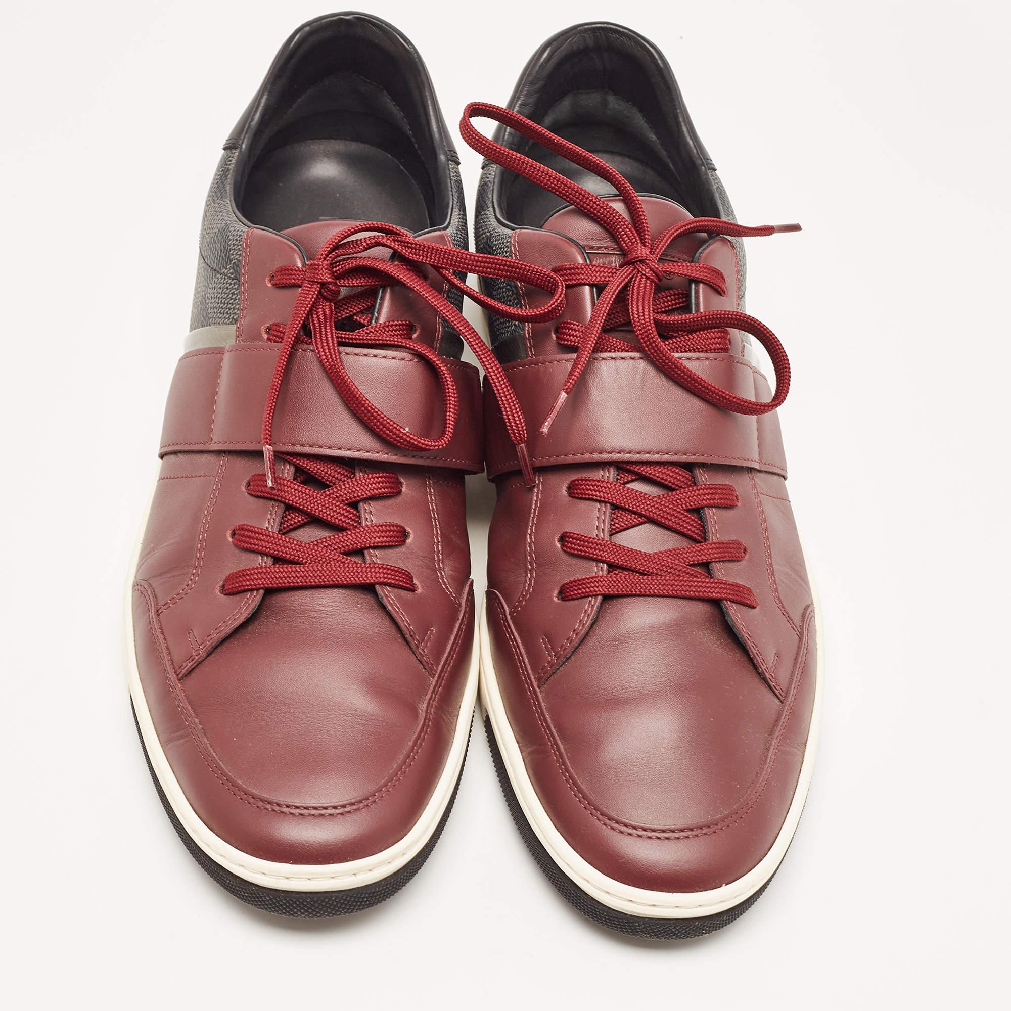 Coming in a classic silhouette, these LV sneakers are a seamless combination of luxury, comfort, and style. These sneakers are finished with signature details and comfortable insoles.

