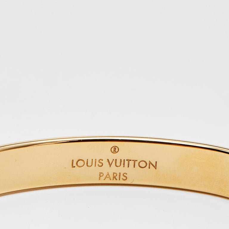 Louis Vuitton Nanogram Two Tone Bracelet M at 1stDibs