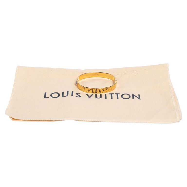 Louis Vuitton, Jewelry, Louis Vuitton Louis Vuitton Cuff Nanogram Bracelet  M0250 Notation Size M Met