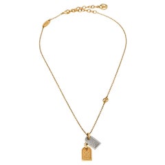 Louis Vuitton Two Tone Nanogram Necklace