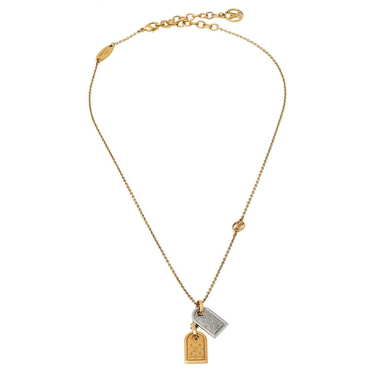 Louis Vuitton Nanogram Necklace - Brass Pendant Necklace, Necklaces -  LOU750285