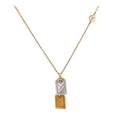 Louis Vuitton Two Tone Nanogram Necklace