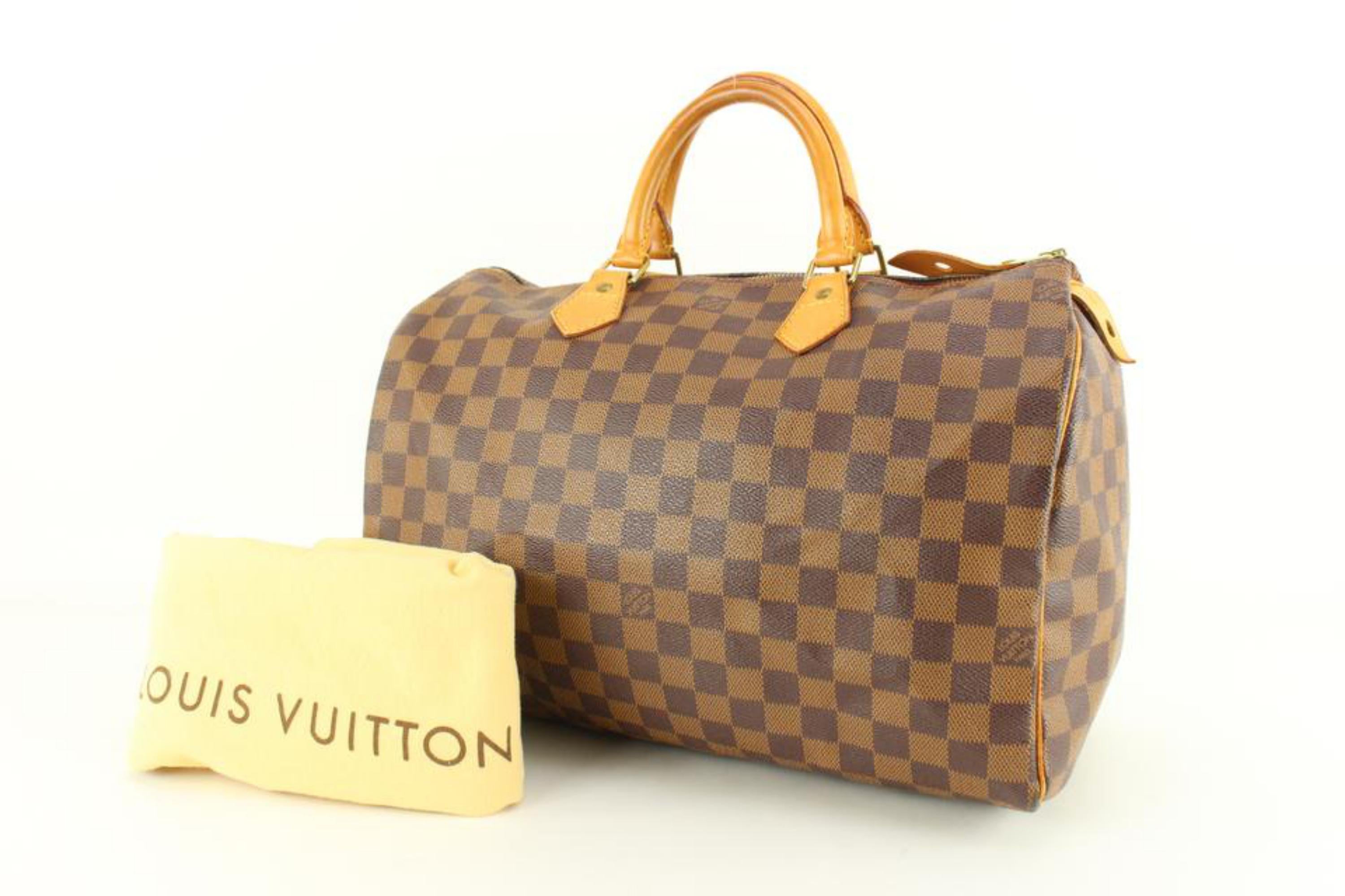 Louis Vuitton Ultra Rare 1 or 1 Centenaire Damier Ebene Speedy 35 Bag 6lz830s 6