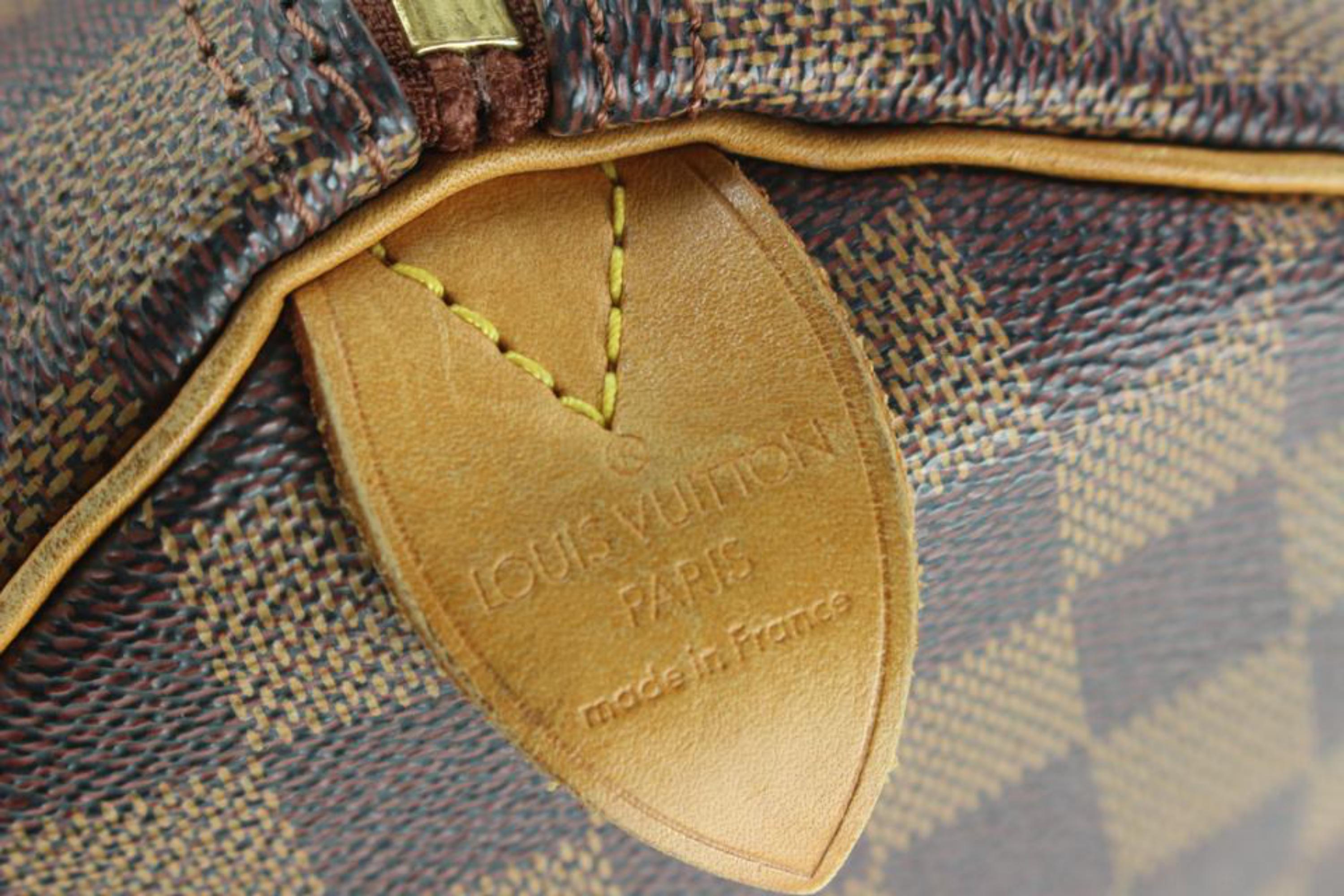 Louis Vuitton Ultra Rare 1 or 1 Centenaire Damier Ebene Speedy 35 Bag 6lz830s In Good Condition In Dix hills, NY