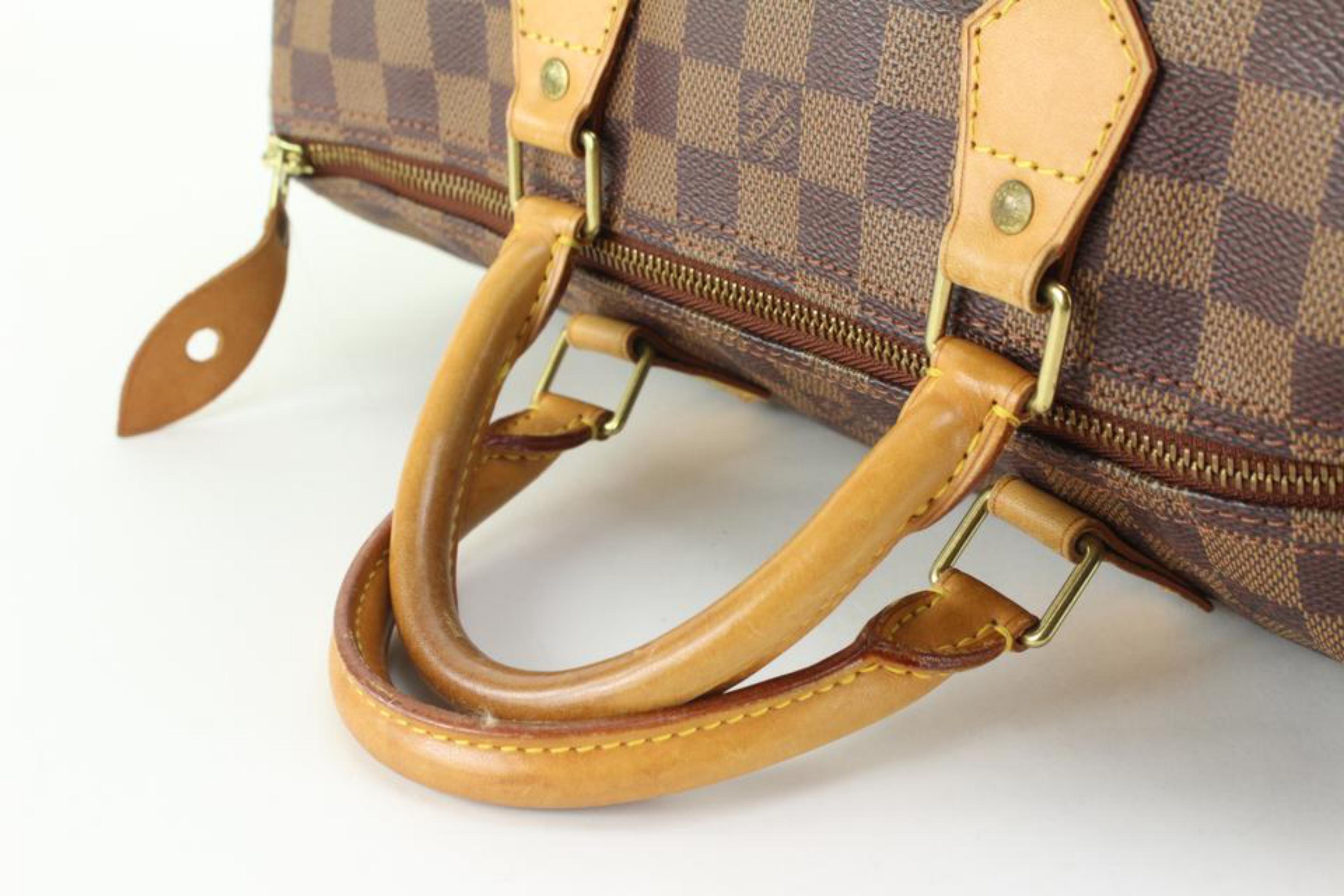 Women's Louis Vuitton Ultra Rare 1 or 1 Centenaire Damier Ebene Speedy 35 Bag 6lz830s
