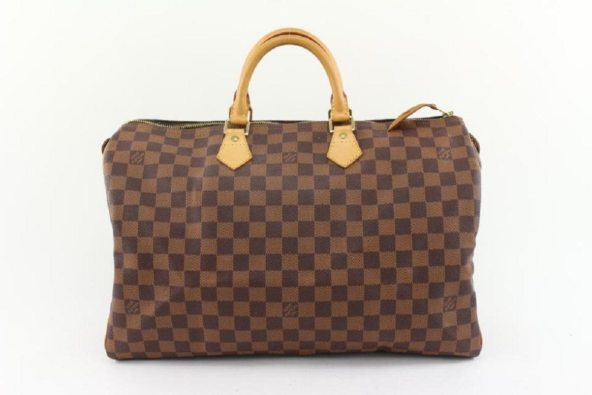 Women's Louis Vuitton Ultra Rare 1 or 1 Centenaire Damier Ebene Speedy 40 Bag 473lvs63