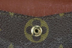 Louis Vuitton Ultra Rare 1980's Card Case Envelope Pouch 62lk825s