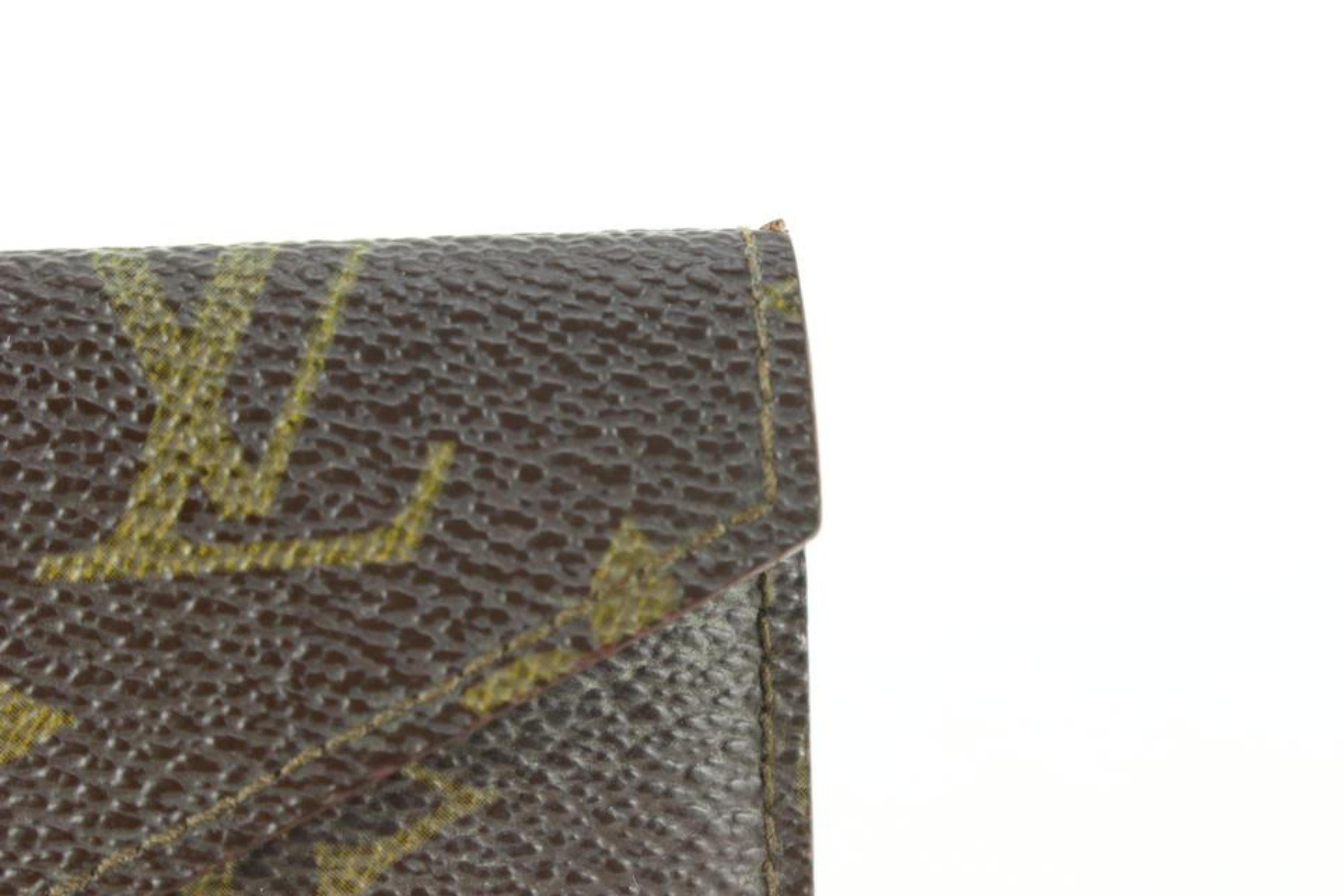 Louis Vuitton Ultra Rare 1980's Card Case Envelope Pouch 62lk825s For Sale 1