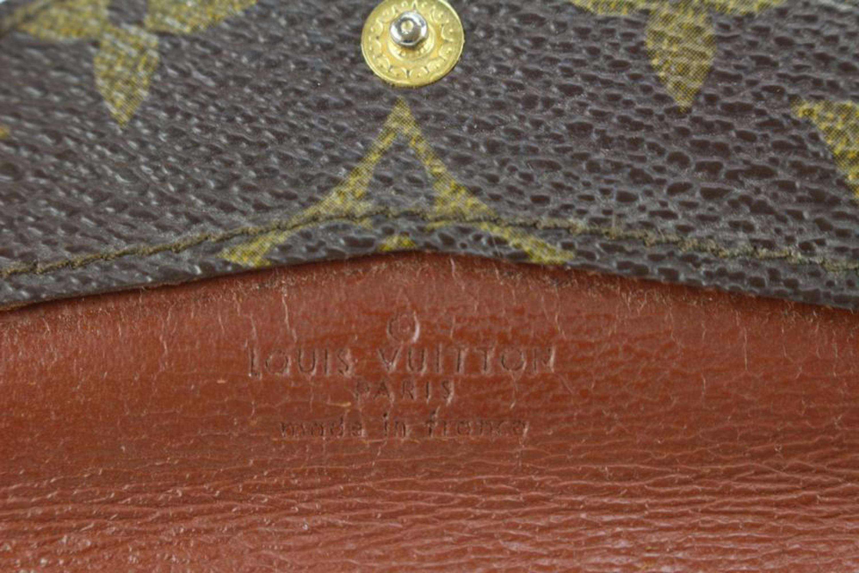 Louis Vuitton Ultra Rare 1980's Card Case Envelope Pouch 62lk825s For Sale 2