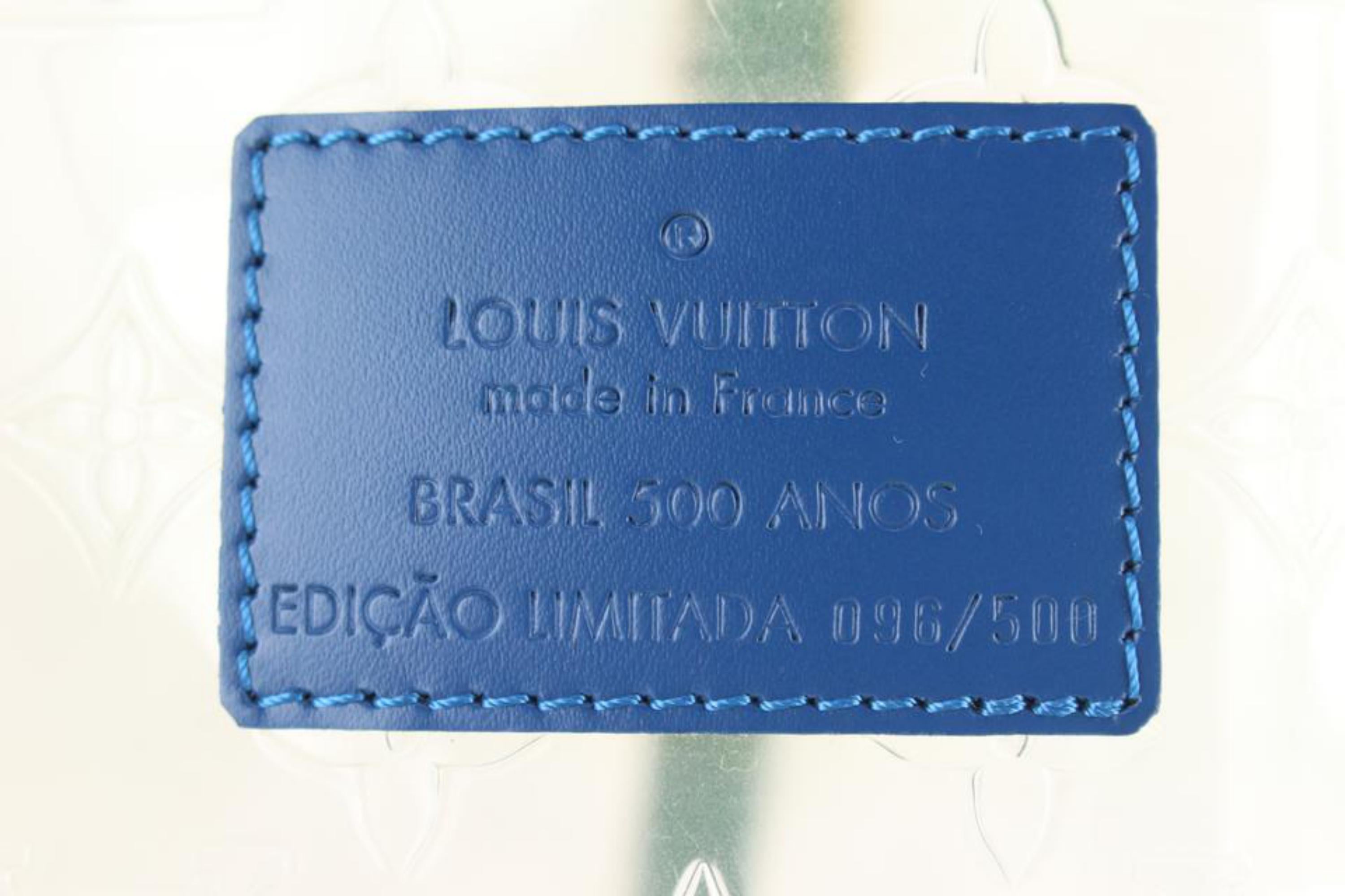 Louis Vuitton Ultra Rare 1999 Brazil 500th Anniversary Clear Cabas Tote  1JLV105 3
