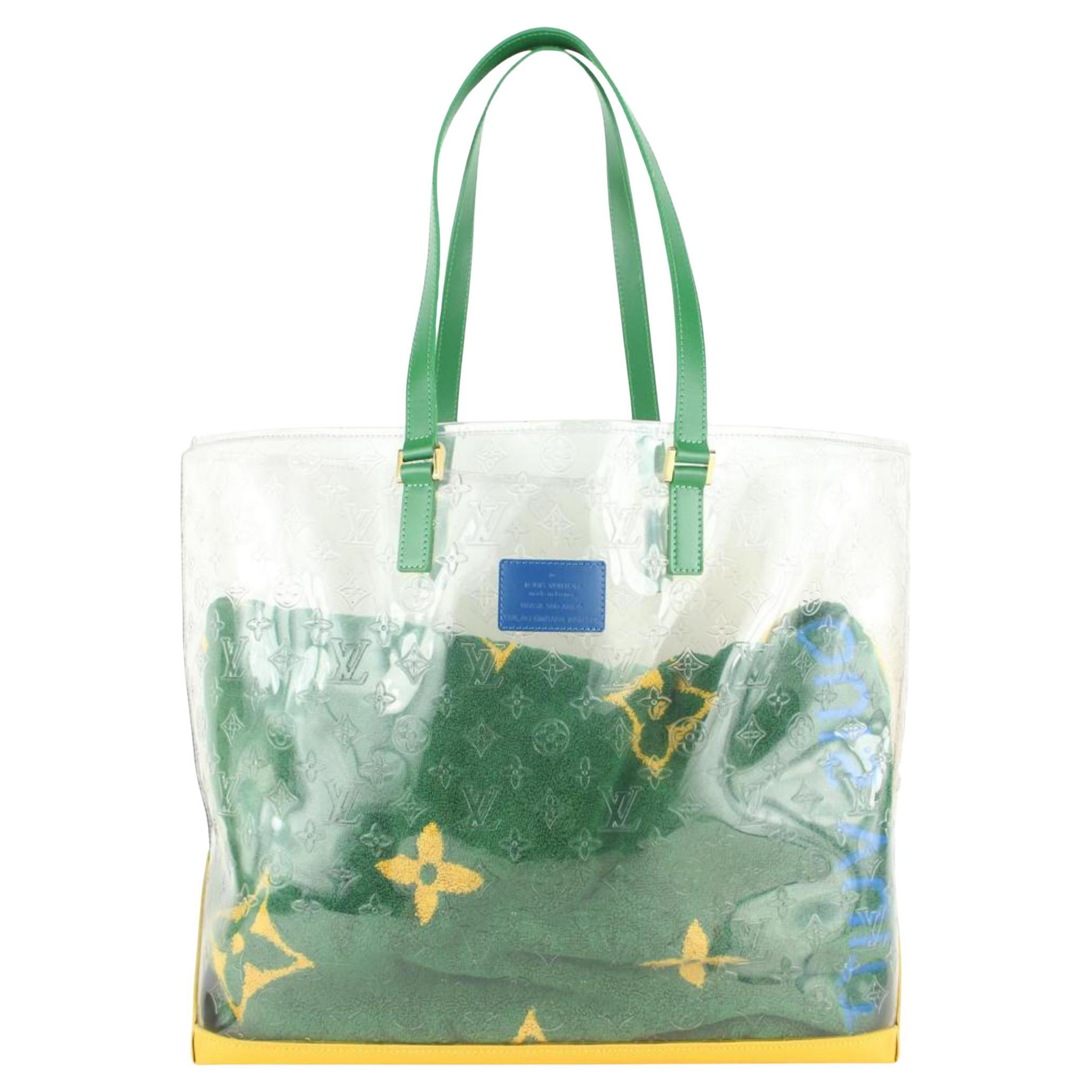 Louis Vuitton Ultra Rare 1999 Brazil 500th Anniversary Clear Cabas Tote  1JLV105 at 1stDibs