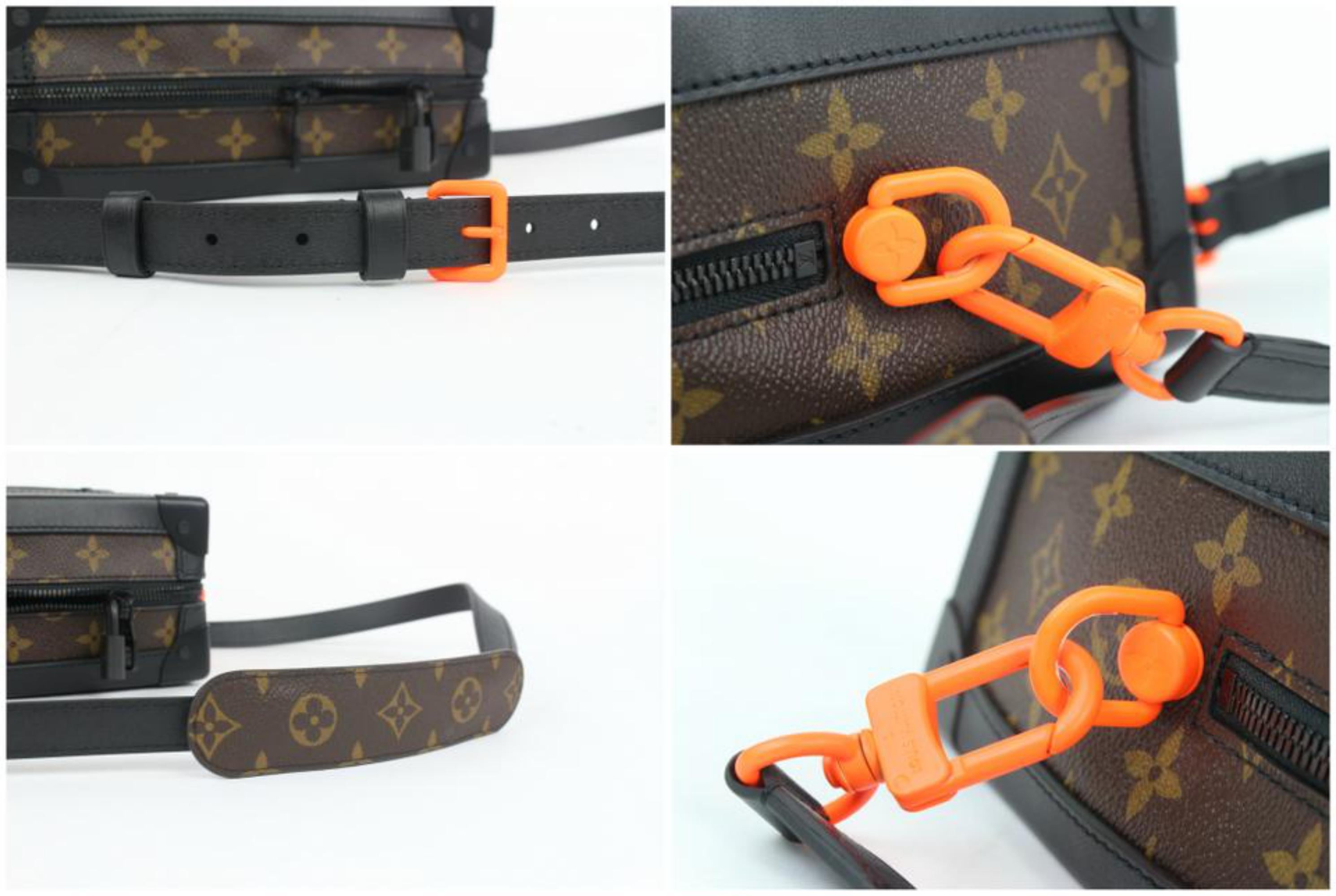 Black Louis Vuitton (Ultra Rare)  Abloh Ss19 Soft Trunk 5lz1023 Cross Body Bag For Sale