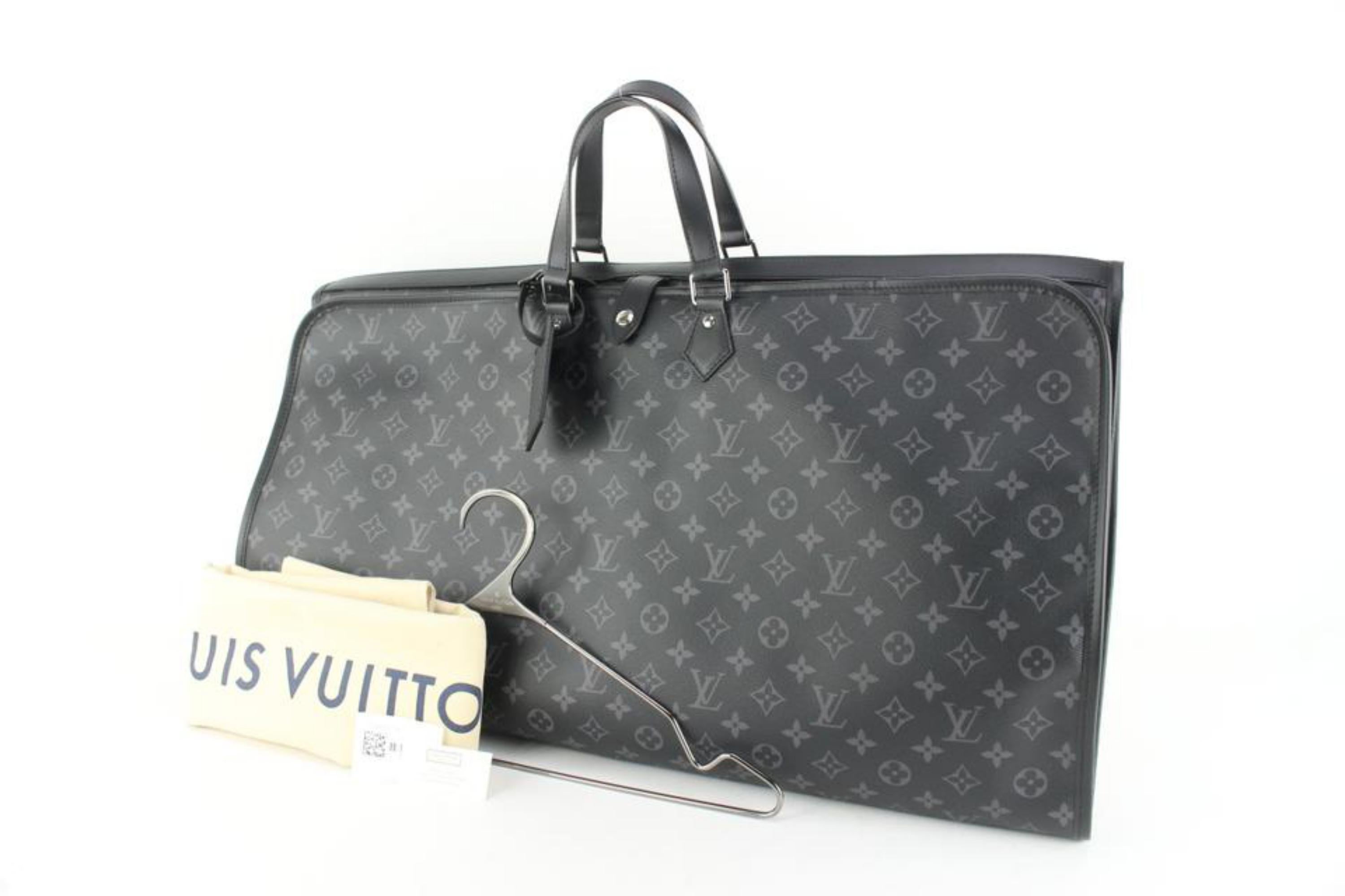 Louis Vuitton Ultra Rare Black Monogram Eclipse Garment Bag Cover 7lk516s  8