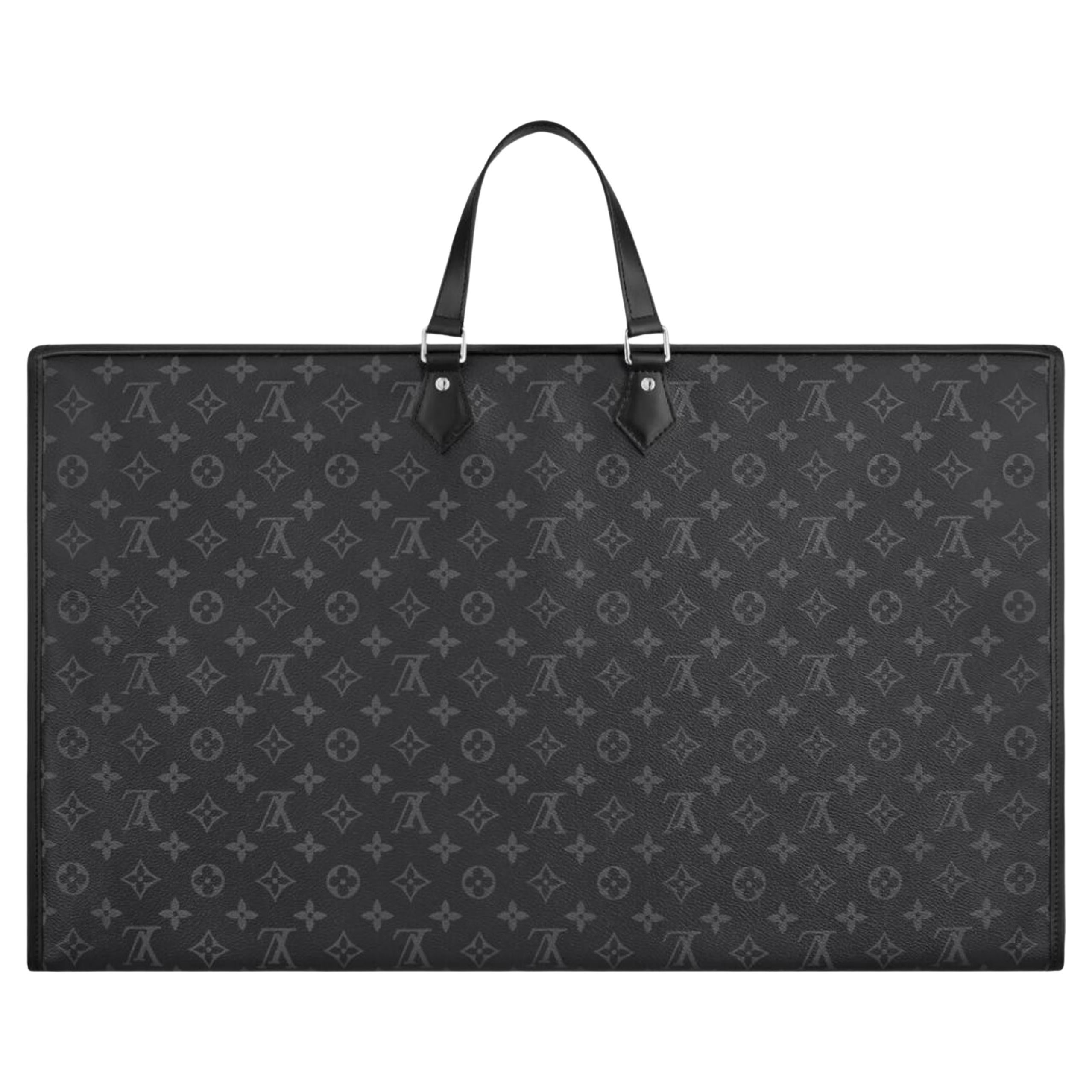 Louis Vuitton Ultra Rare Black Monogram Eclipse Garment Bag Cover 7lk516s 