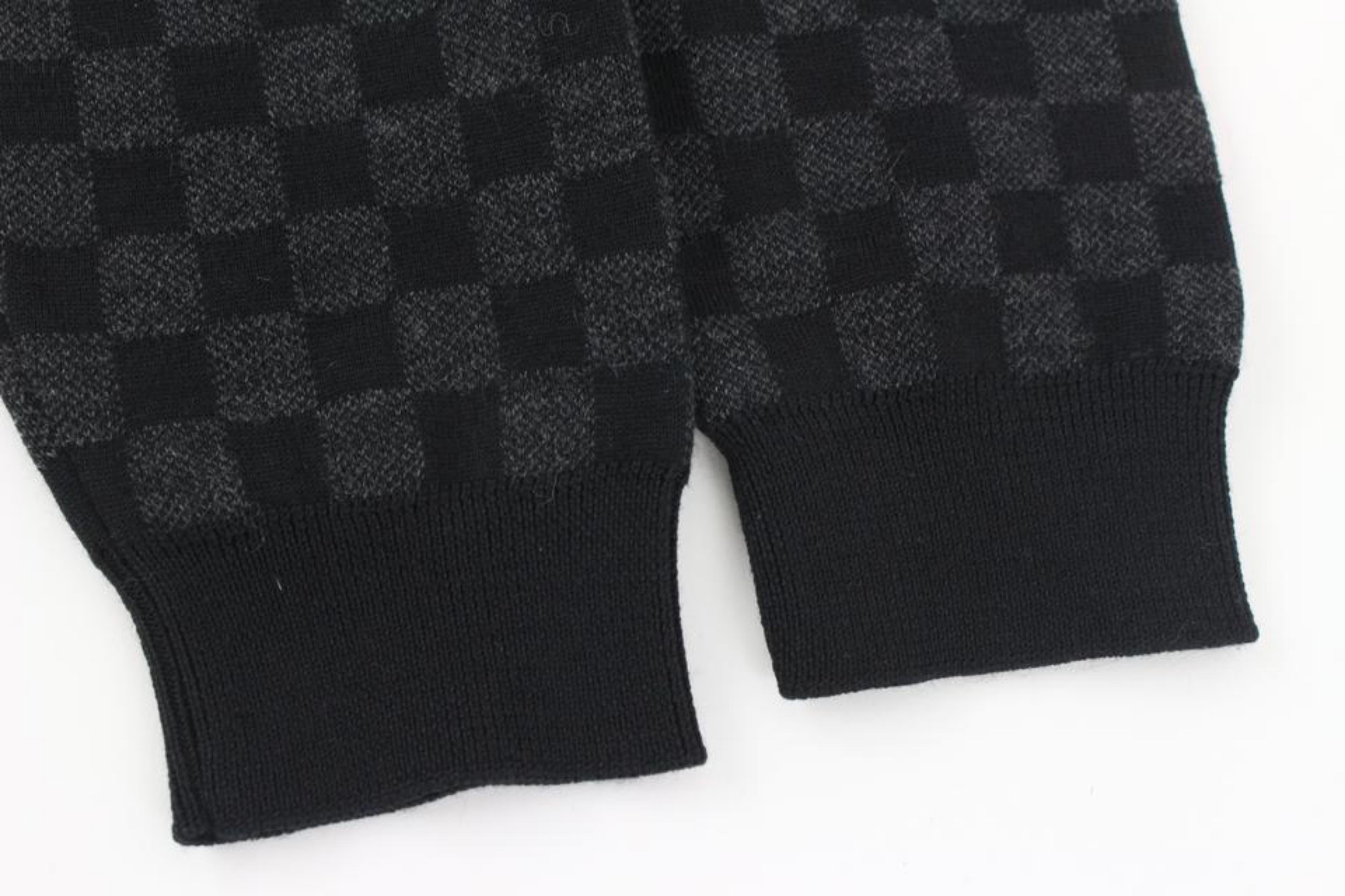 Louis Vuitton Ultra Rare Boys Size 8 Damier Graphite Sweater 77lv33s For Sale 2