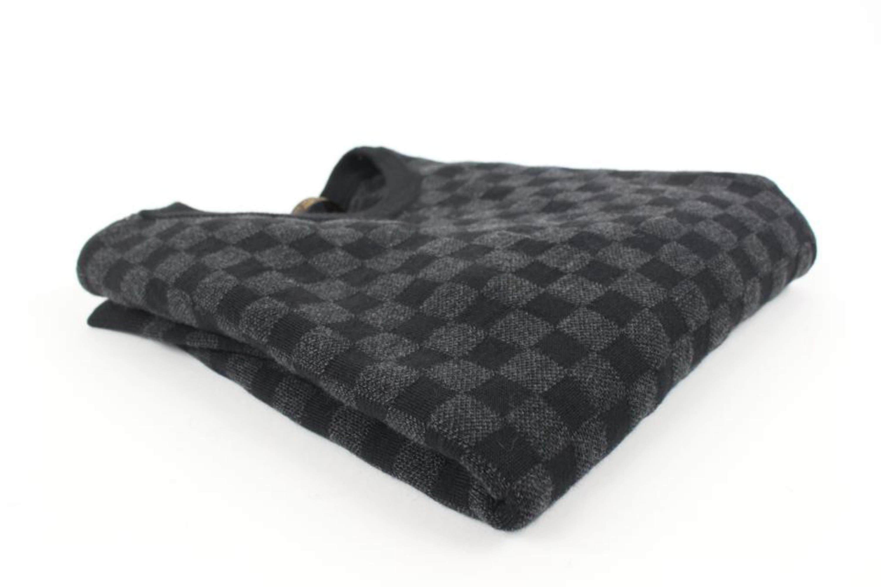 Women's Louis Vuitton Ultra Rare Boys Size 8 Damier Graphite Sweater 77lv33s For Sale