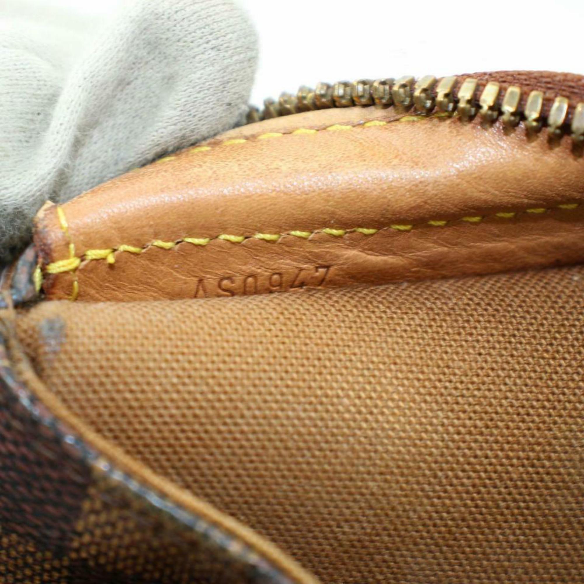 Gray Louis Vuitton (Ultra Rare) Columbine Zip Tote  870326 Brown Canvas Shoulder Bag For Sale
