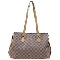 Louis Vuitton (Ultra Rare) Columbine Zip Tote 870326 Brown Canvas Shoulder Bag