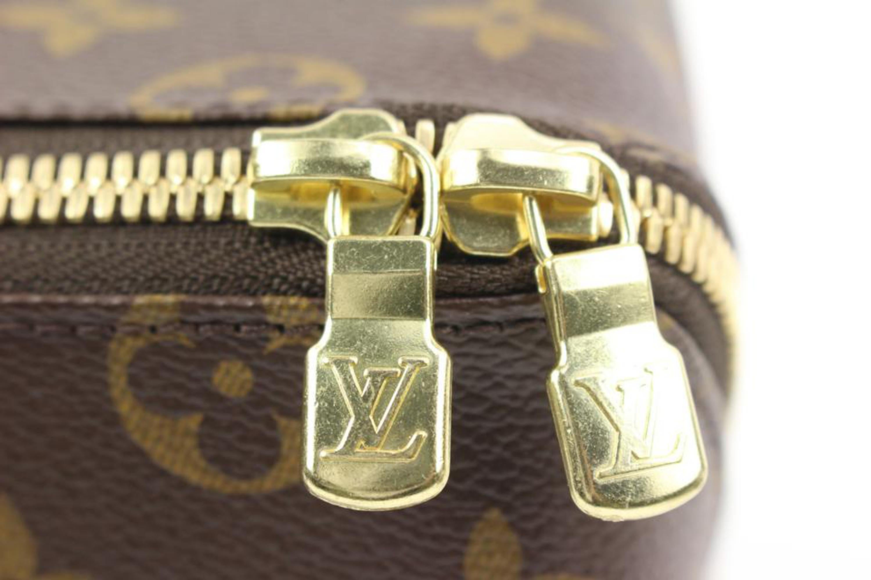 Louis Vuitton Ultra Rare Discontinued Monogram Shoe Care Kit Travel Set 32lk31s In New Condition In Dix hills, NY