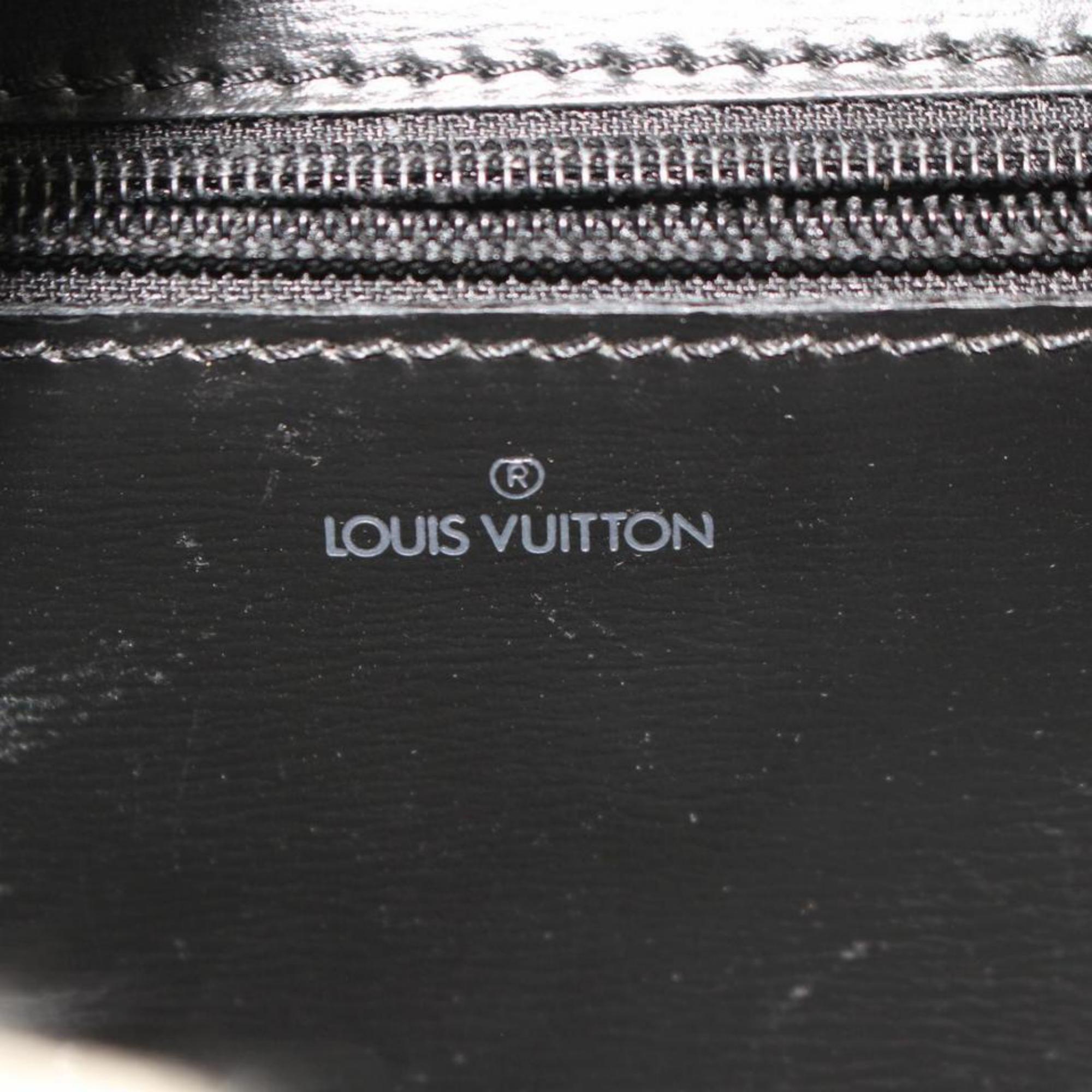 Women's Louis Vuitton (Ultra Rare) Extra Large 866863 Black Leather Clutch For Sale