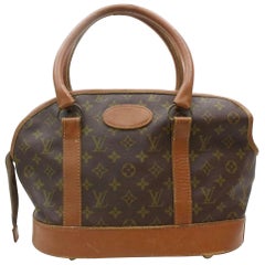 Louis Vuitton (Ultra Rare) French Co 870586 Brown Coated Canvas Shoulder Bag