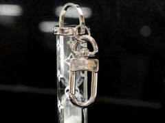 Louis Vuitton Ultra Rare Hour Glass Bag Charm and Key Holder Keychain Pendant 24