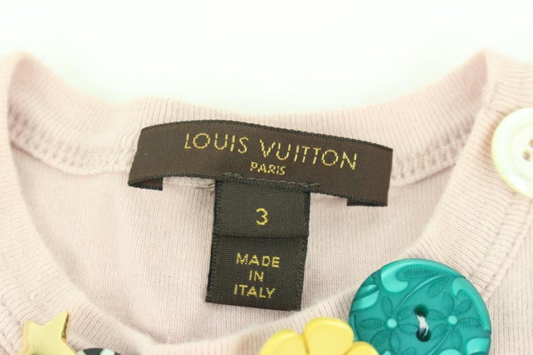 Louis Vuitton Ultra Rare Little Girls Size 3 Multicolor Charm Pink 124lv11  For Sale at 1stDibs
