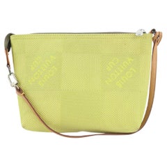 Louis Vuitton Ultra Rare LV Cup Lime Green Damier Geant Pochette