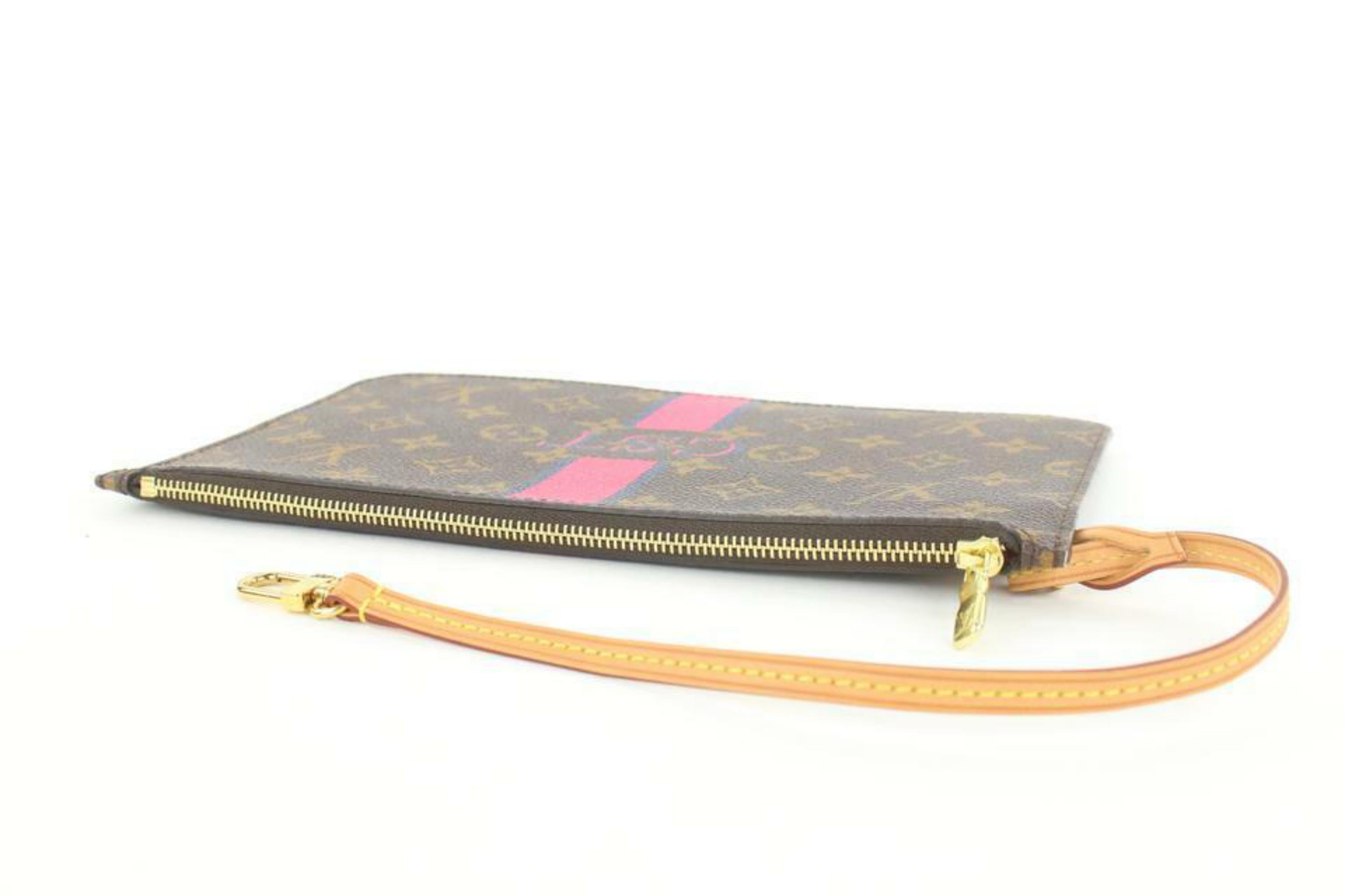 Louis Vuitton Ultra Rare Mon Monogram Neverfull Pochette MM or GM 8lvs111 For Sale 5