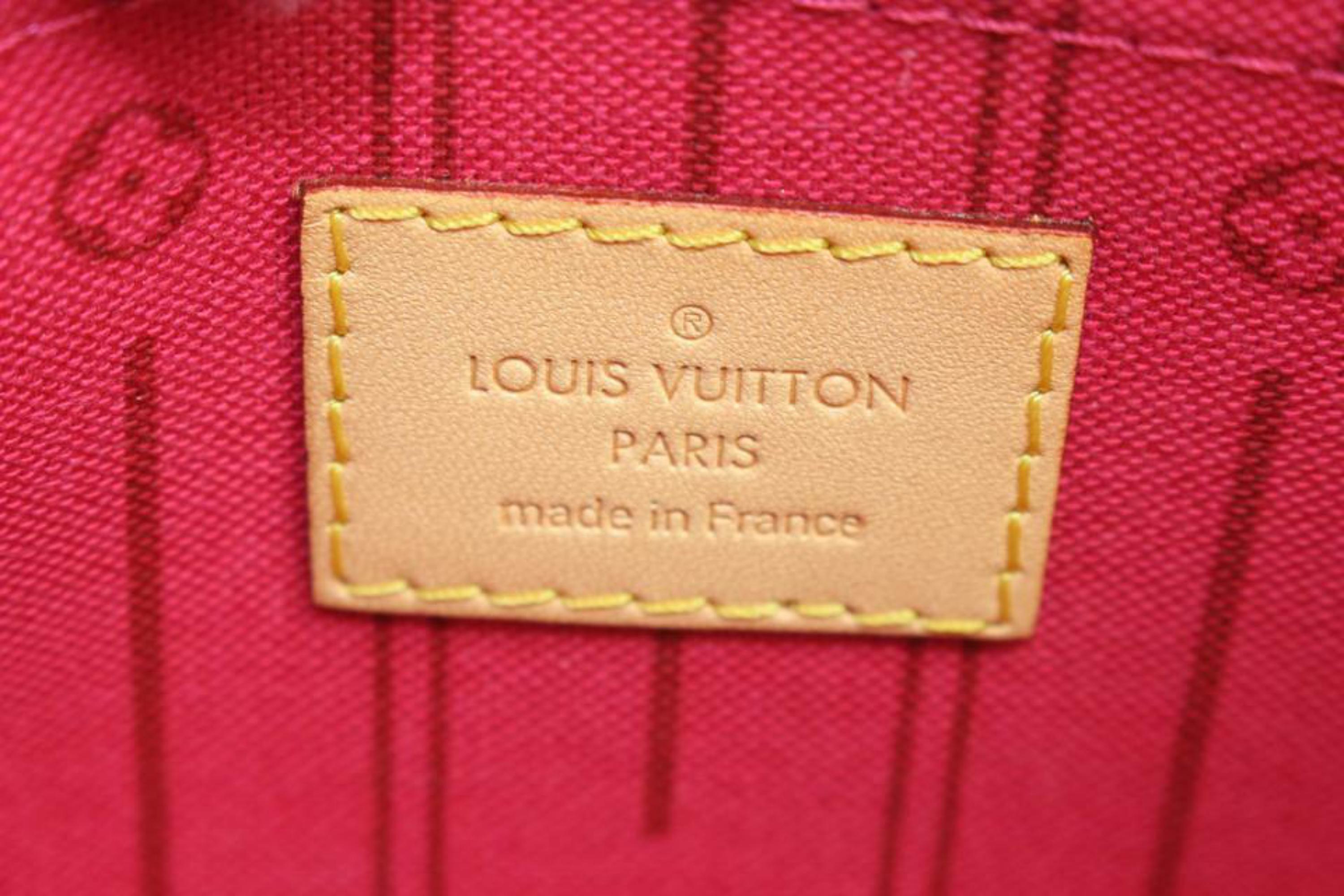 Louis Vuitton Ultra Rare Monogramme Neverfull Pochette MM ou GM 8 étagères111 en vente 6