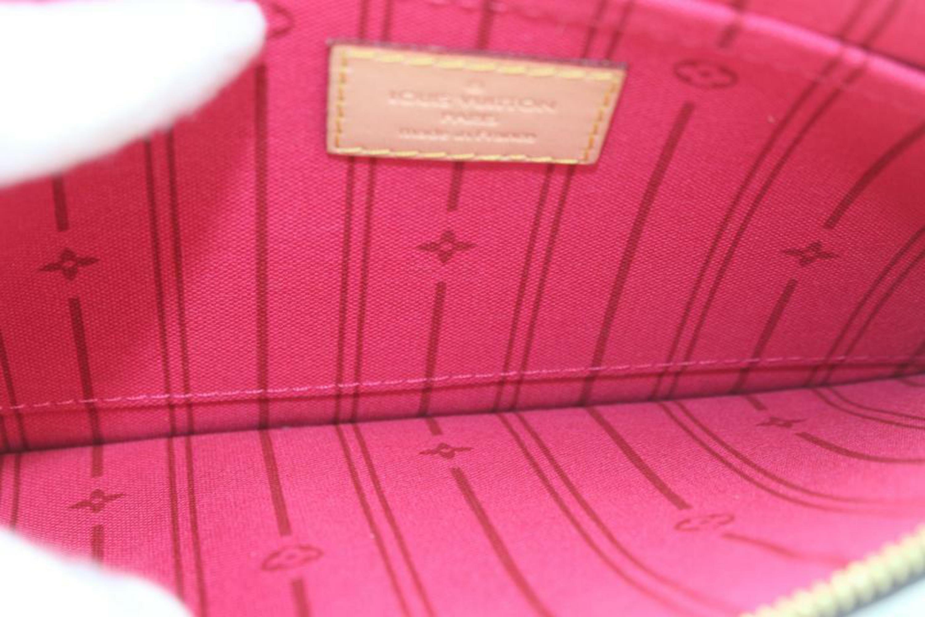 Louis Vuitton Ultra Rare Mon Monogram Neverfull Pochette MM or GM 8lvs111 For Sale 9