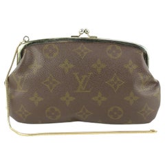 Louis Vuitton Ultra Rare Monogramme Sac à main Kisslock Pouch Marais Bucket Change 