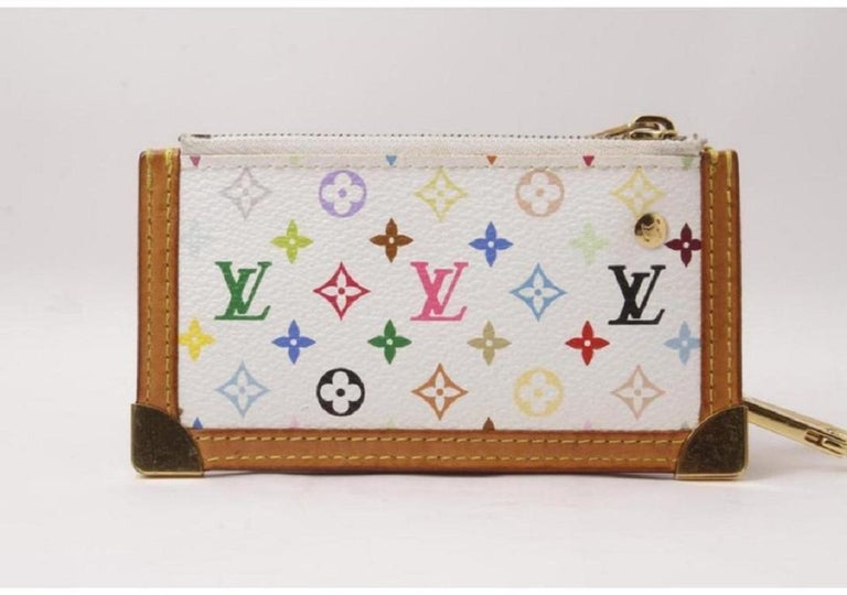 Louis Vuitton, Bags, Louis Vuitton Key Pouch Monogram Multicolor  Whitemulticolor Rare