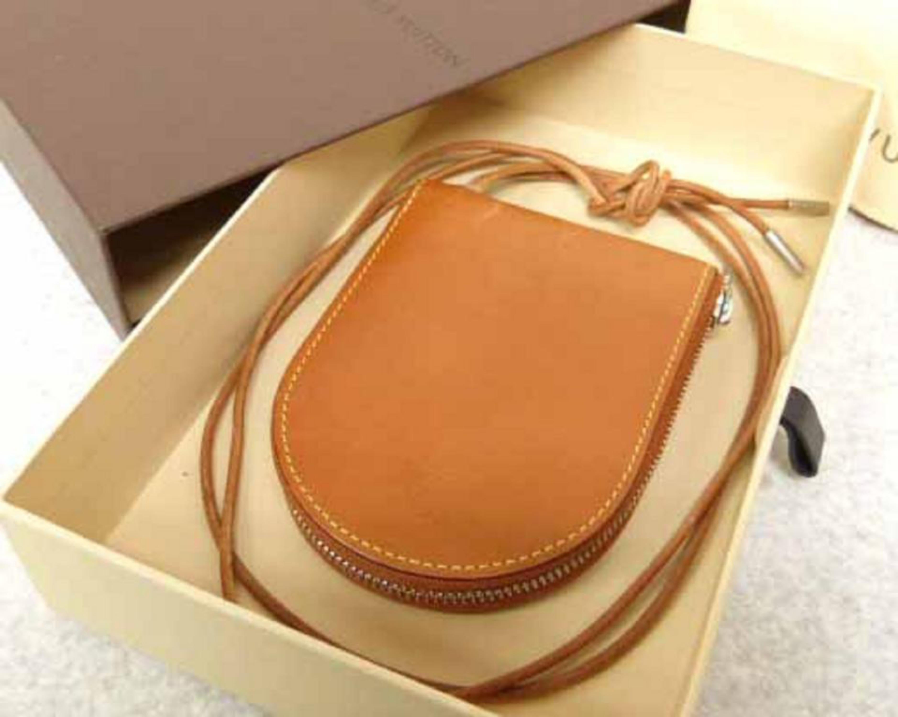 Louis Vuitton ( Ultra Rare ) Nomade Zip Wallet On Chain 222828 Brown Clutch For Sale 8