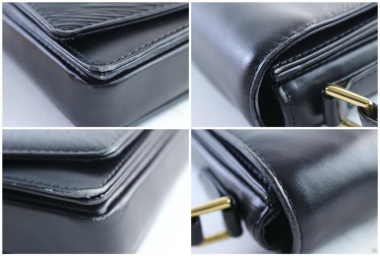 Louis Vuitton (Ultra Rare) Opera 7lr0705 Black Leather Messenger Bag ...