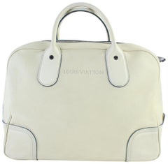 Louis Vuitton (Ultra Rare) Runway Tote 06lz0710 Ivory Leather Satchel