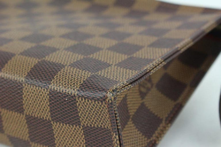 Louis Vuitton Ultra Rare Special Order Damier Ebene Toiletry Pouch 19 Poche  121l For Sale at 1stDibs