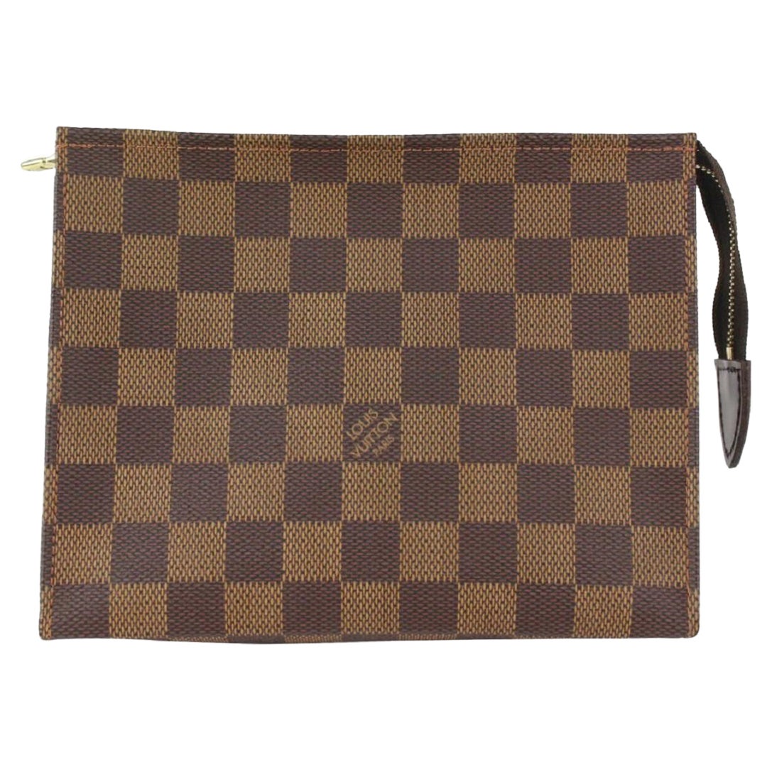 Louis Vuitton Ultra Rare Special Order Damier Ebene Toiletry Pouch 19 Poche 121l