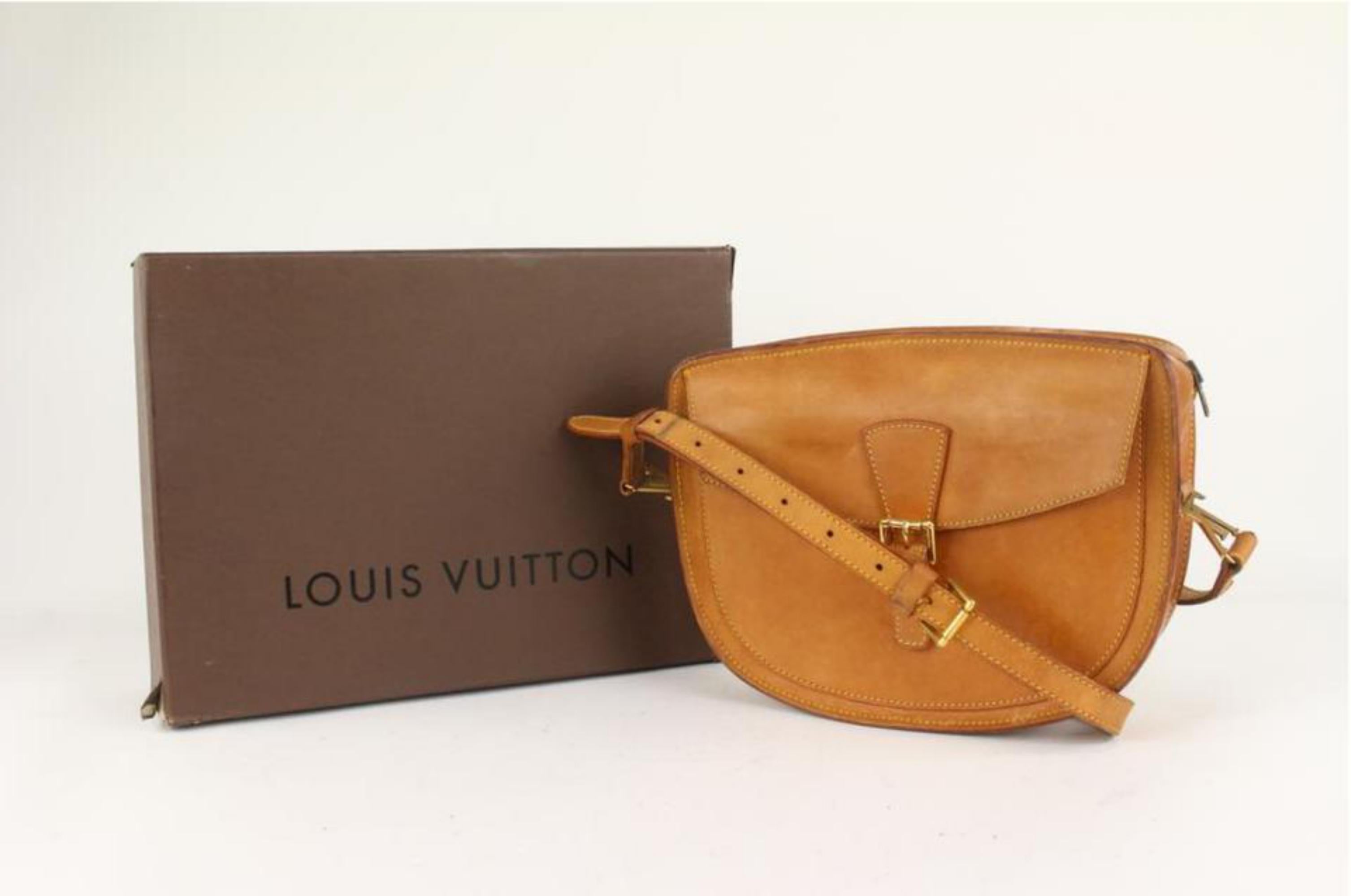 Louis Vuitton Ultra Rare Special Order Natural Vachetta Leather Jeune Fille 96lv For Sale 3