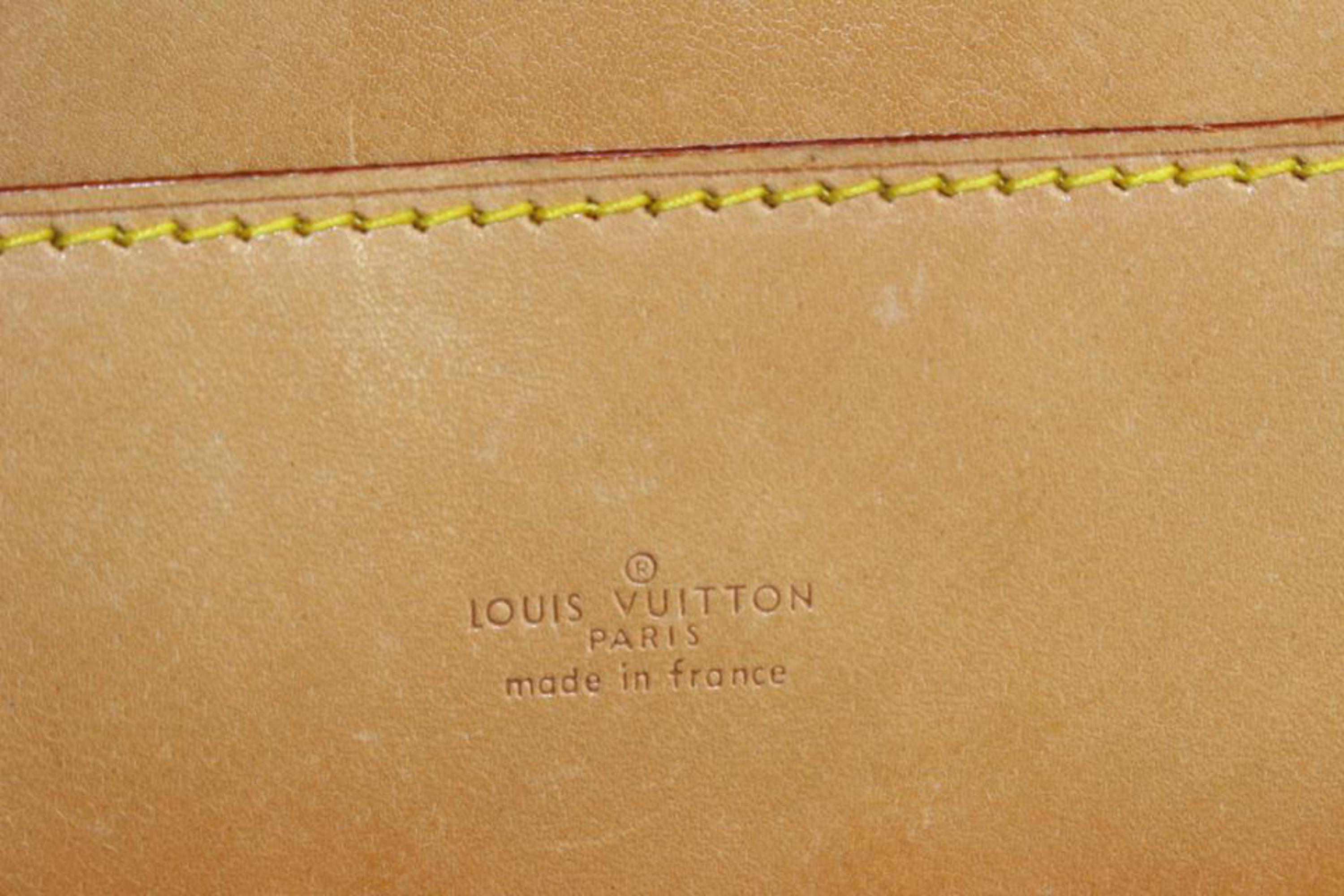 Women's Louis Vuitton Ultra Rare Special Order Natural Vachetta Leather Jeune Fille 96lv For Sale