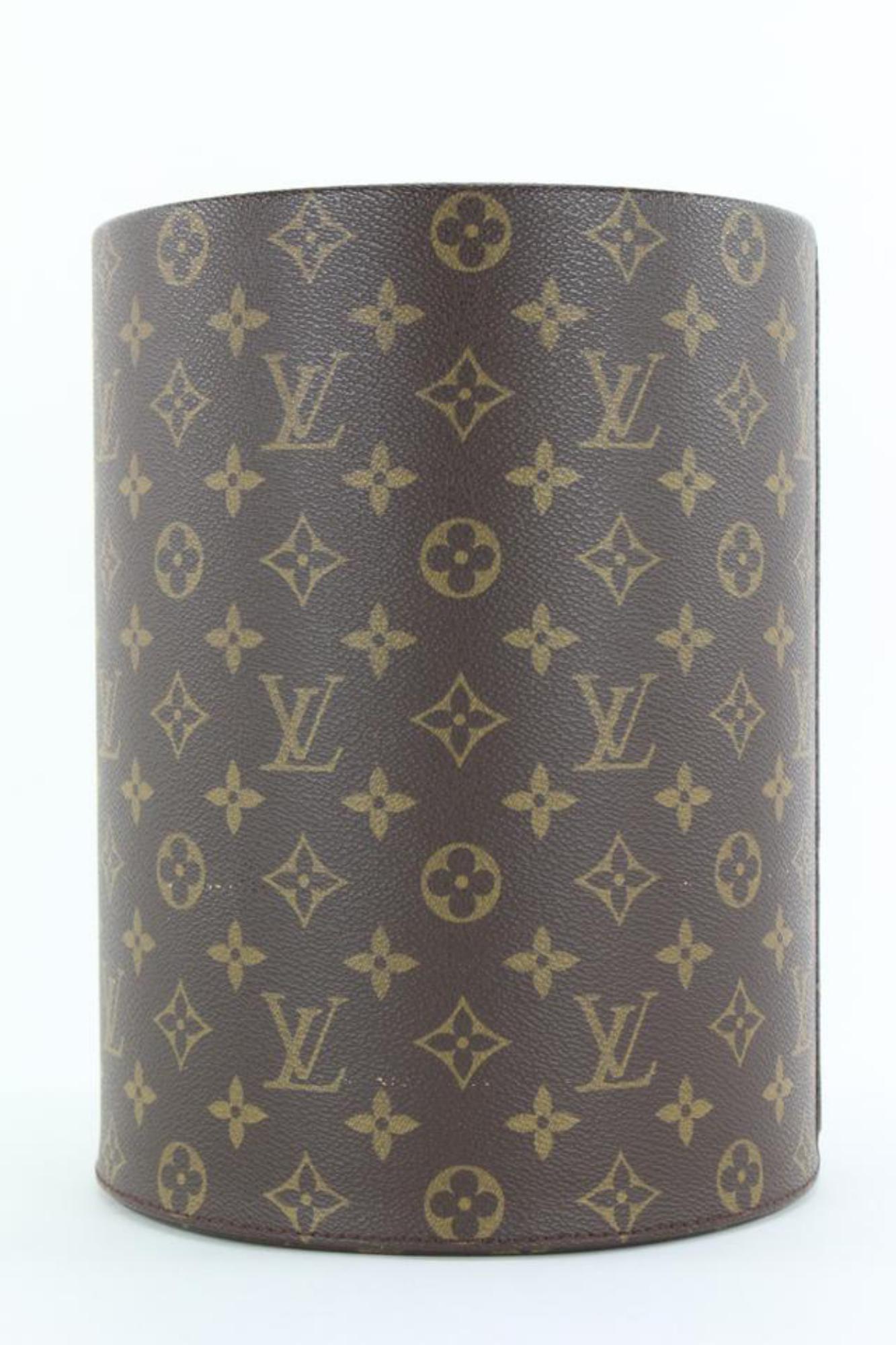 Louis Vuitton Ultra Rare Special Order Waste Paper Basket Garbage Can 3LVJ1013 4