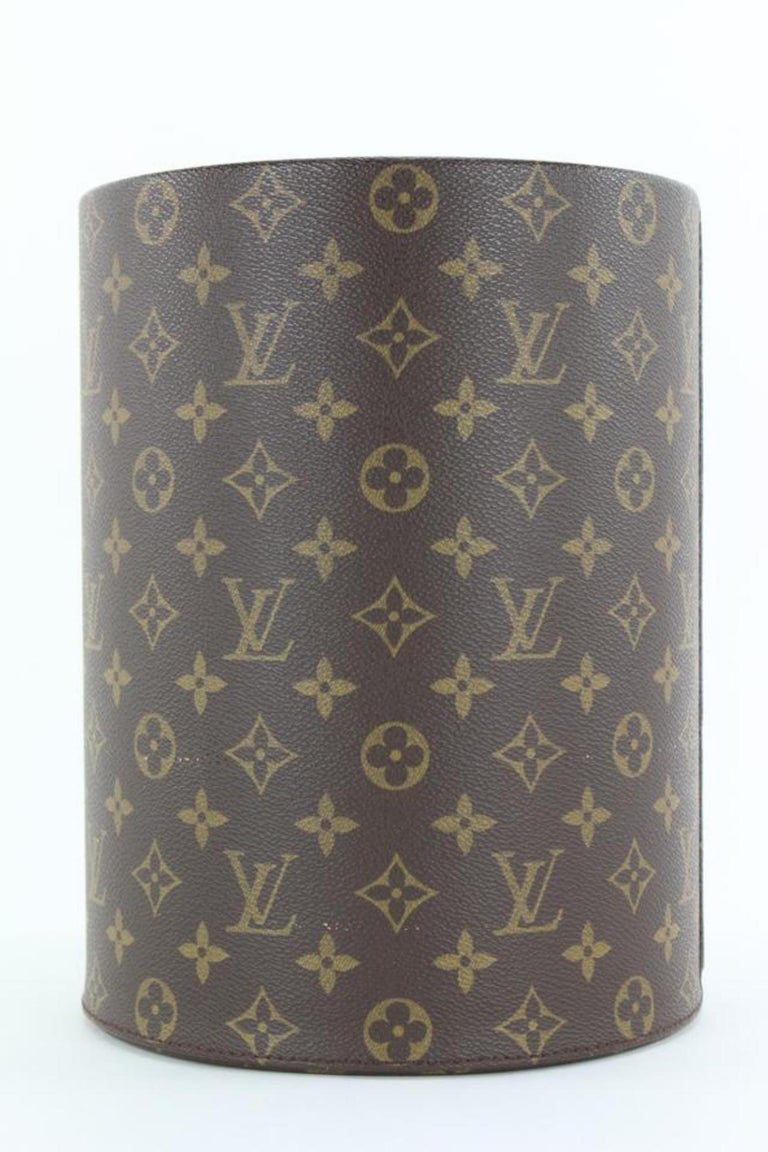 Louis Vuitton Ultra Rare Special Order Waste Paper Basket Garbage Can