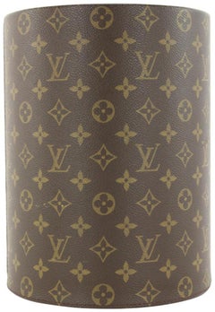Louis Vuitton Ultra Rare Special Order Waste Paper Basket Garbage Can 3LVJ1013