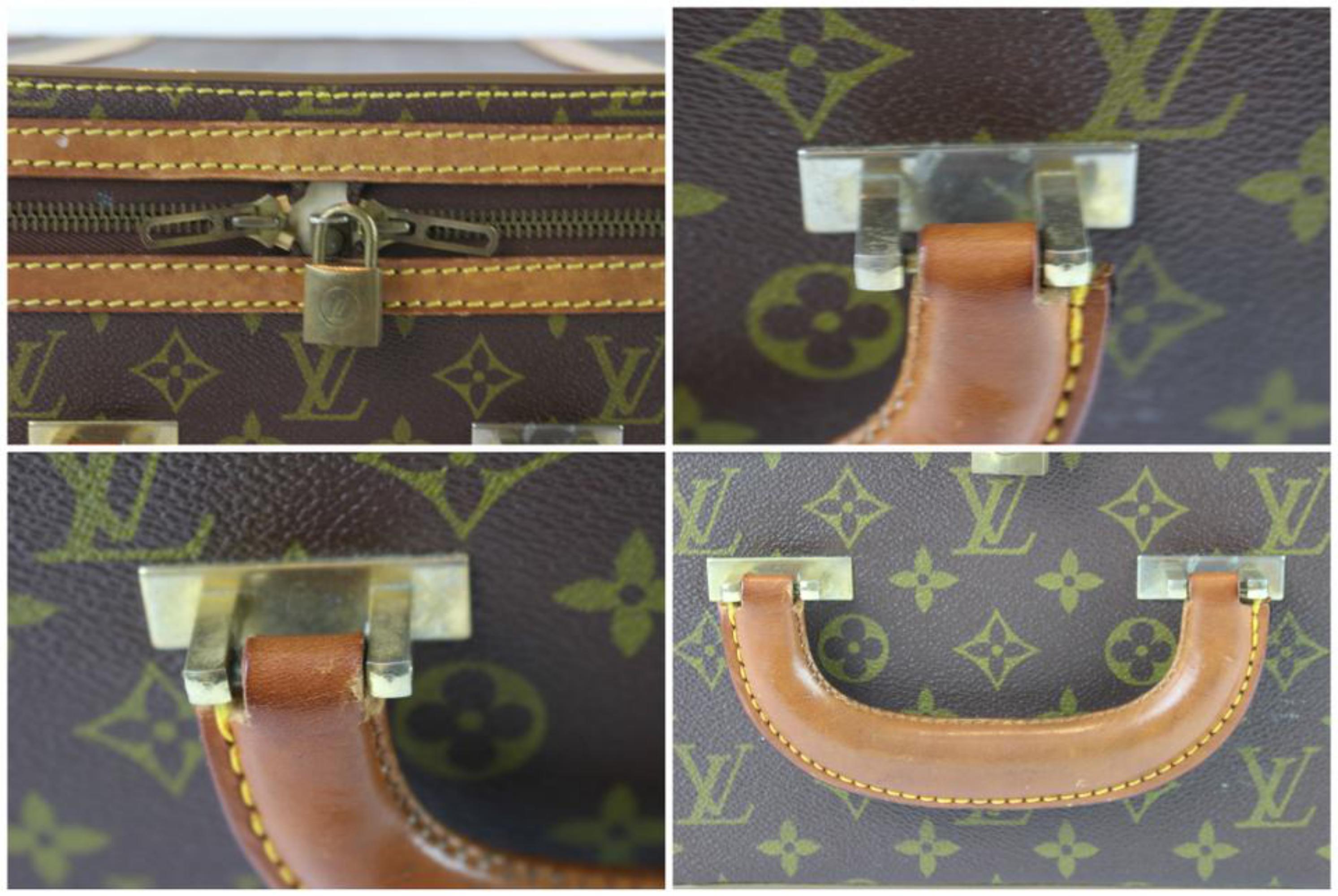 Women's or Men's Louis Vuitton (Ultra Rare) Stratos 50 Hard Trunk 2lz0831 Brown Travel Bag For Sale