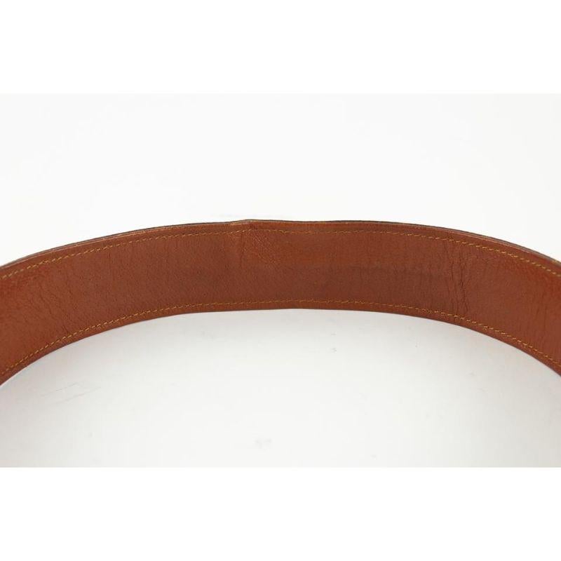 Louis Vuitton Ultra Rare Vintage First Edition Belt 9LVS1223 In Fair Condition In Dix hills, NY