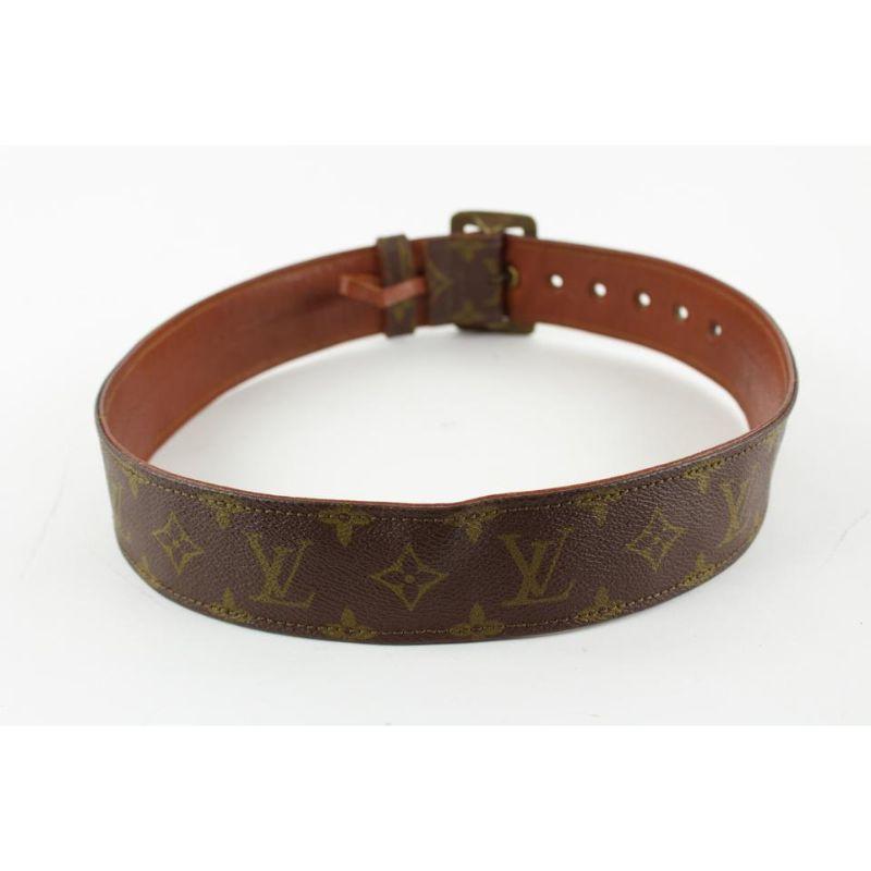 Louis Vuitton Ultra Rare Vintage First Edition Belt 9LVS1223 1